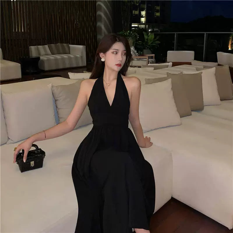 Elegant Chiffon Little Black Dress: Luxury Party Attire