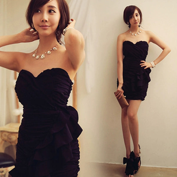 Elegant Black Tube Top Dress: Perfect for Special Events