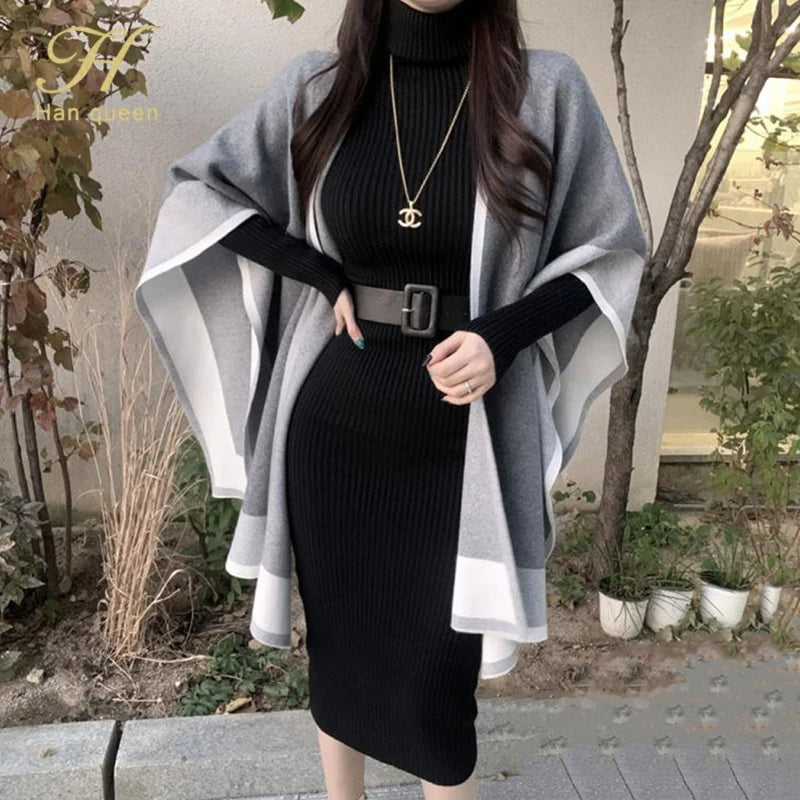 H Han Queen Bodycon Knit Dress: Chic Winter Party Attire