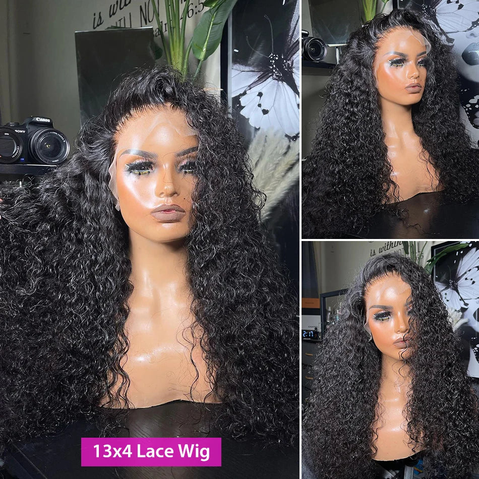 Jerry Curly Brazilian Human Hair Lace Front Wig: Luxurious Curls & Waves