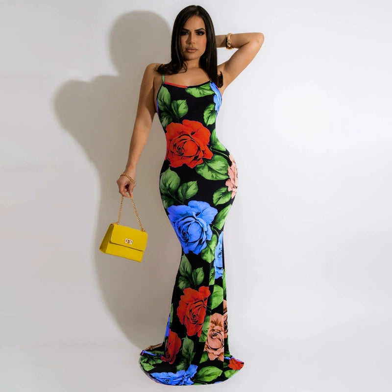5XL African Print Dress: Fashionable Summer Style for Plus-Size Women
