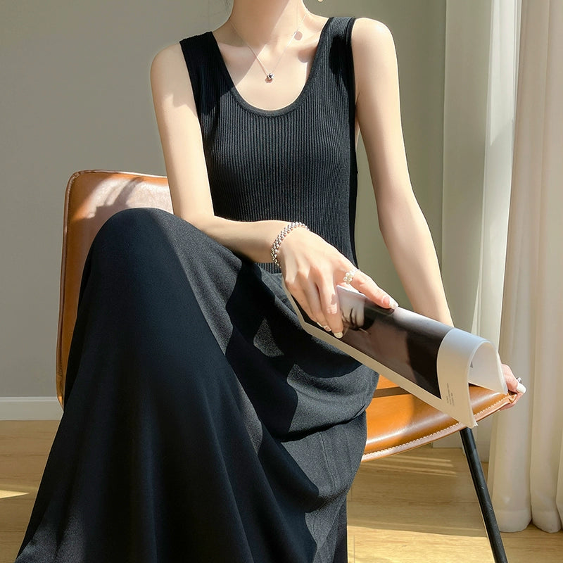 Ice Silk Suspender Skirt: Sophisticated Elegance & Comfort