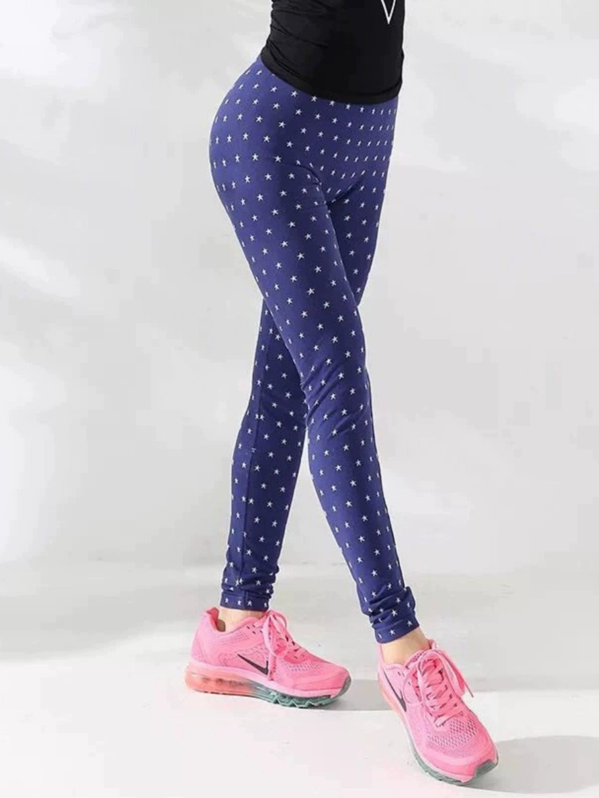 Huaseyundong YC Women's Fitness Leggings: Stylish Embroidered Yoga Pants