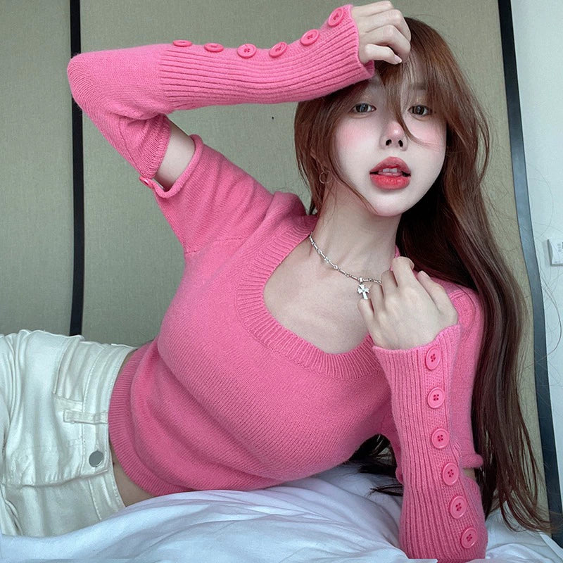 Convertible Sleeves Sweater: Korean Chic Style - Versatile Design