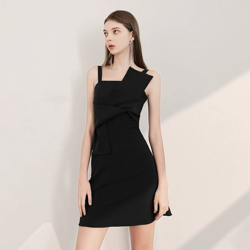 Black Camisole Evening Gown: Stylish Statement for Women