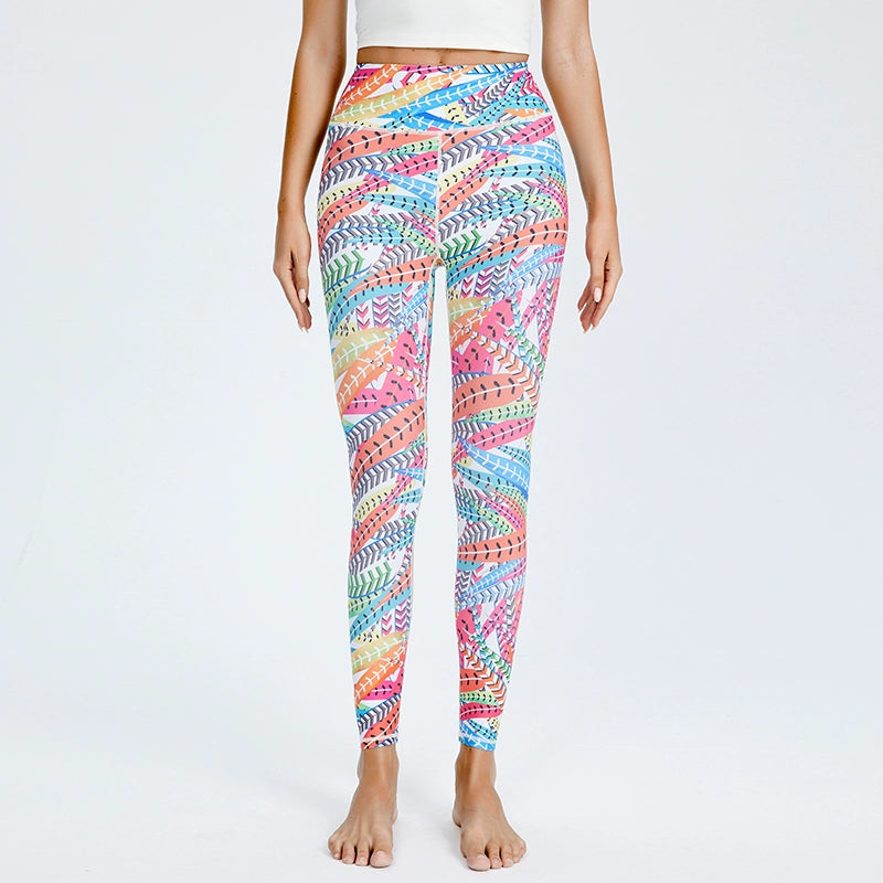 Yoga Pants Floral Print Leggings: Quick-Drying, Breathable, Moisture Wicking