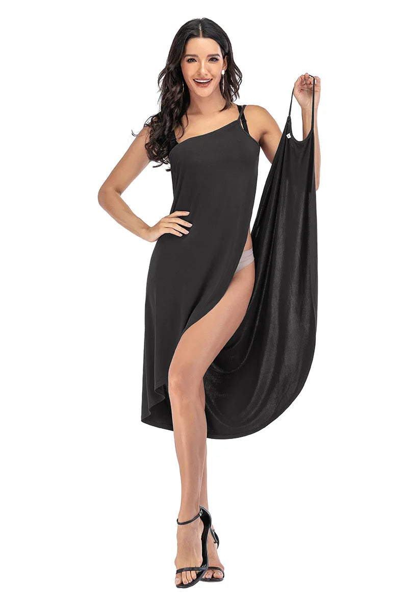NSANGU Beach Wrap Dress: Stylish Sun Protection Cover-Up for Women