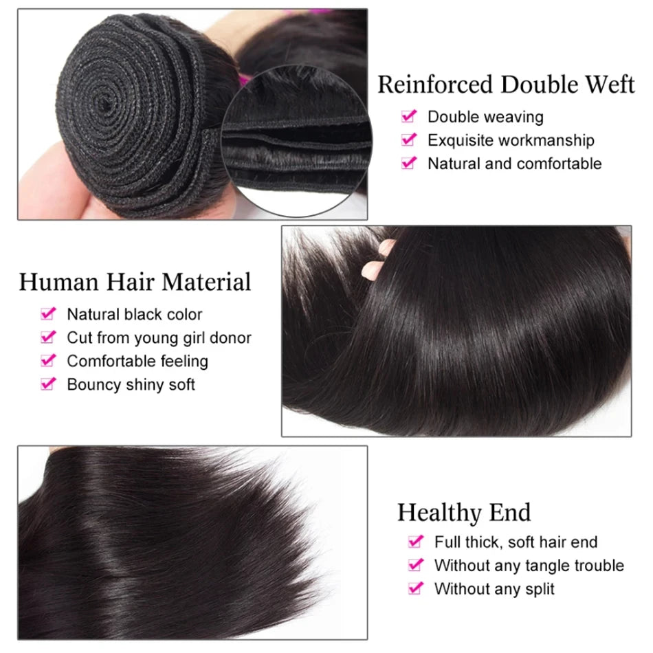 30" Brazilian Remy Hair Weave: Effortless Elegance Extension