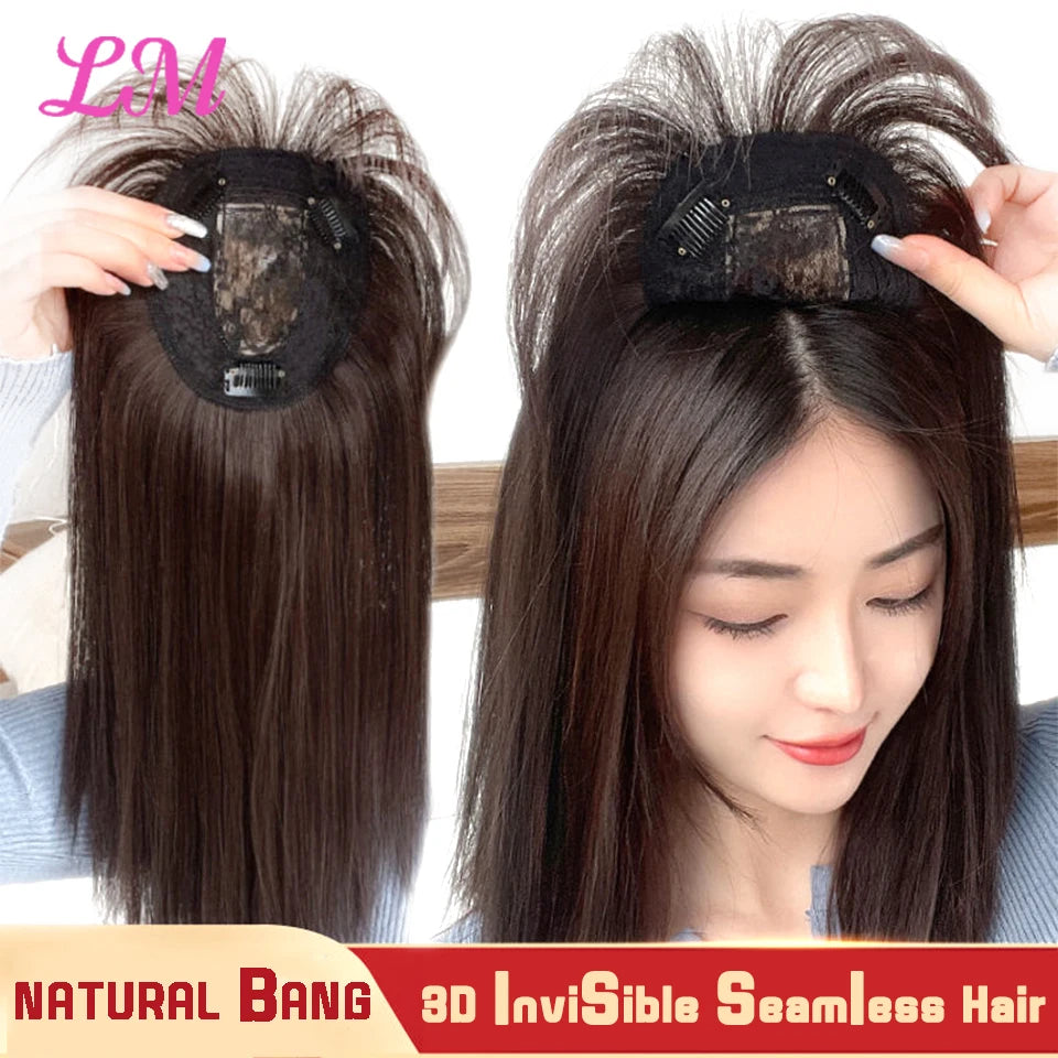 3D Bangs Seamless Invisible Replacement Hair Cover: Effortless Style Transformation