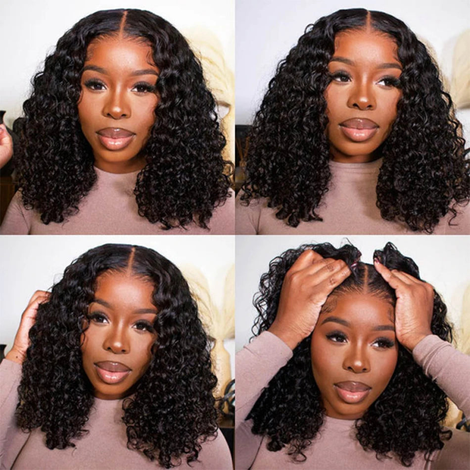 Luscious Brazilian Deep Wave Remy Lace Front Wig: HD Style for Women