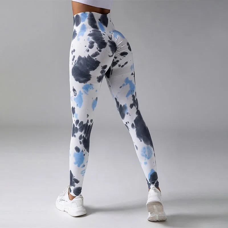 MODX Fashion Print Seamless Slim High Waist Yoga Leggings