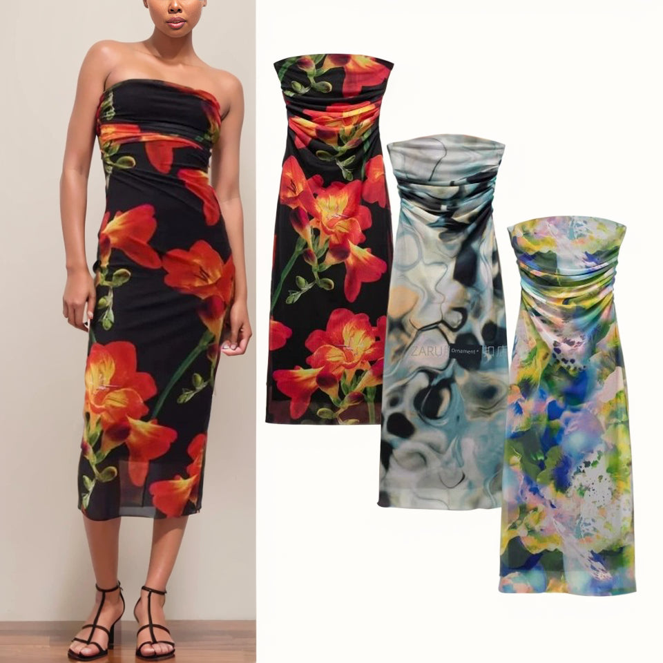 Elegant Floral Sleeveless Dress: Chic Summer Fashion for Women