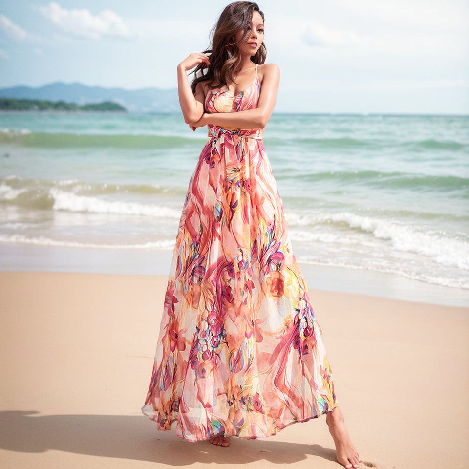 Bohemian Elegance: Charm & Sophistication Travel Dress