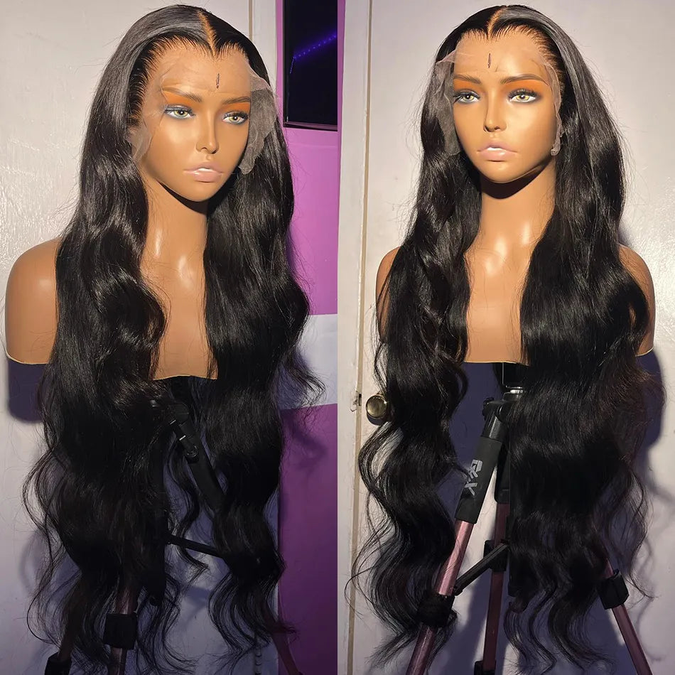 30" Brazilian Body Wave Lace Front Human Hair Wig: Premium Quality for Black Women