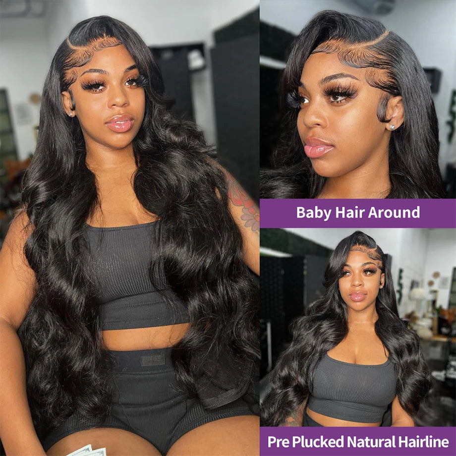30" Brazilian Body Wave Human Hair Lace Front Wig: Premium Quality Beauty